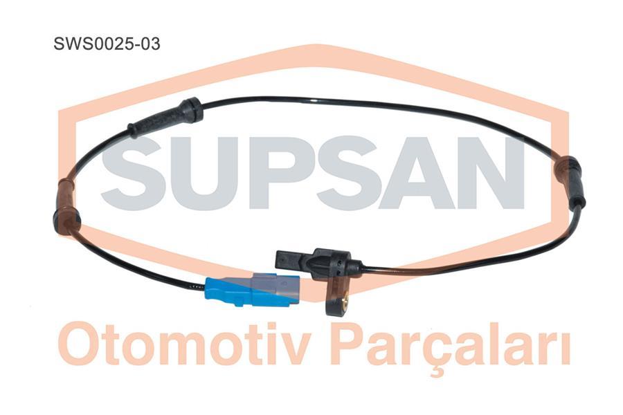 SENSÖR ABS PEUGEOT 206 - 206+ 1.4İ (TU3JP) - 1.4HDİ (DV4TD) - 1.4 16V (ET3J4) - 1.6 16V (TU5JP4) - 1 - SUPSAN - OEM 4545A0
