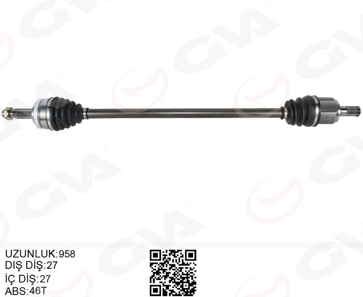 KOMPLE AKS ÖN SAG HYUNDAI I30 (GD) 1.6 CRDI ABSLI(11-17) - GVA - OEM 49501A6200
