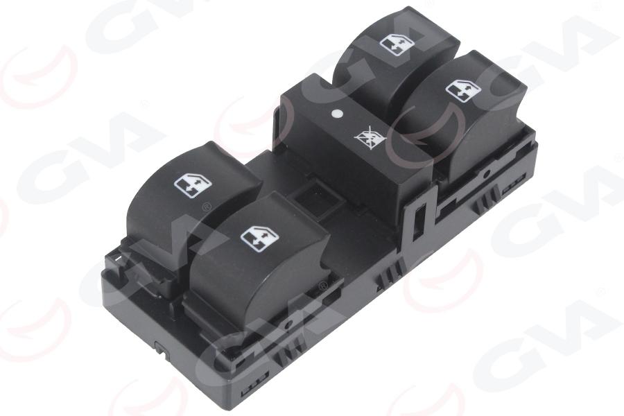 CAM AÇMA ANAHTARI ÖN SOL ÖN FIAT DOBLO (10 -)(ÇERÇEVESİZ) - GVA - OEM 735498680