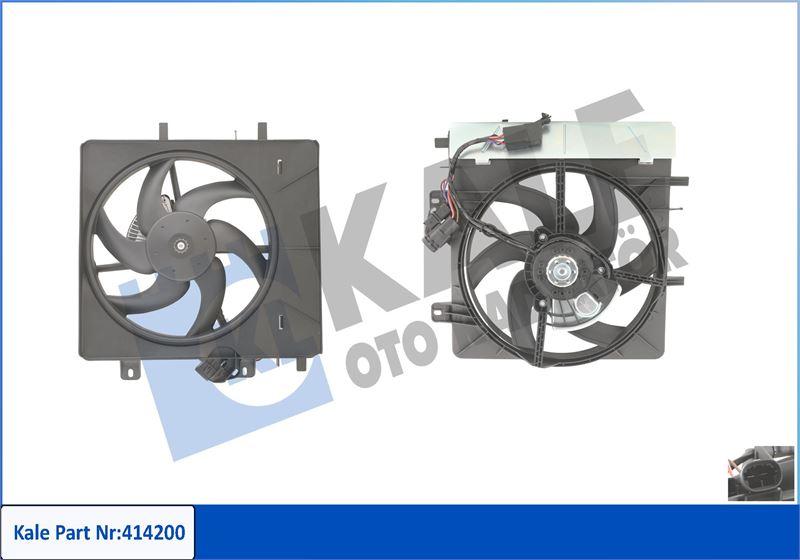 FAN MOTORU PEUGEOT C2 / C3 I / C3 PLURIEL - 207 / 1007 / 207 SW (250W 335MM) (FAN-MOTOR-DAVLUMBAZ) - KALE RADYATOR - OEM 1253H3
