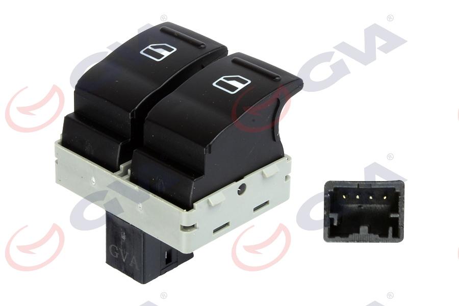 CAM AÇMA ANAHTARI SOL TRANSPORTER T5 (4FİŞ-ÇİFTLİ) - GVA - OEM 7E0959855A