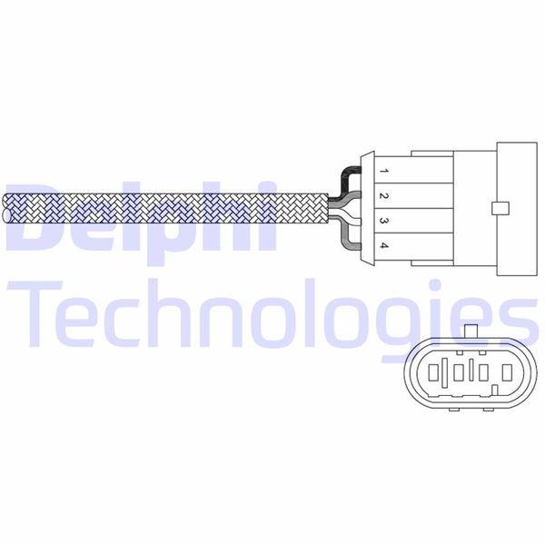 OKSİJEN SENSÖRÜ - ALFA ROMEO 147. 156. SPİDER; FIAT DOBLO. PANDA. STİLO; LANCIA LYBRA. THESİS 01/01> - DELPHI