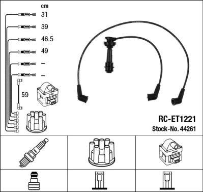 RC-ET1221 ATEŞLEME KABLOSU - NGK