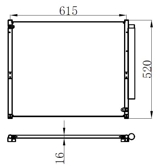 KLİMA KONDENSERİ TOYOTA LAND CRUISER 02=> - ORIS - OEM 8846160100