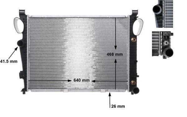 MOTOR SU RADYATORU MERCEDES S-CLASS M112 M272 W220 98>05 - MAHLE - OEM A2205002403