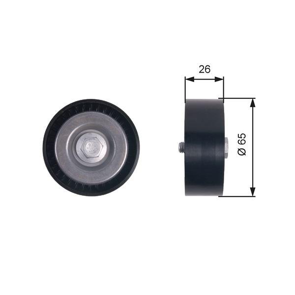 ALTERNATÖR AVARE GERGİ RULMANI ASTRA J 09>14 INSIGNIA A 09>17-ZAFIRA C 10>18 2.0 CDTI DTJ-DTC -DTL-DTE - GATES - OEM 55494332