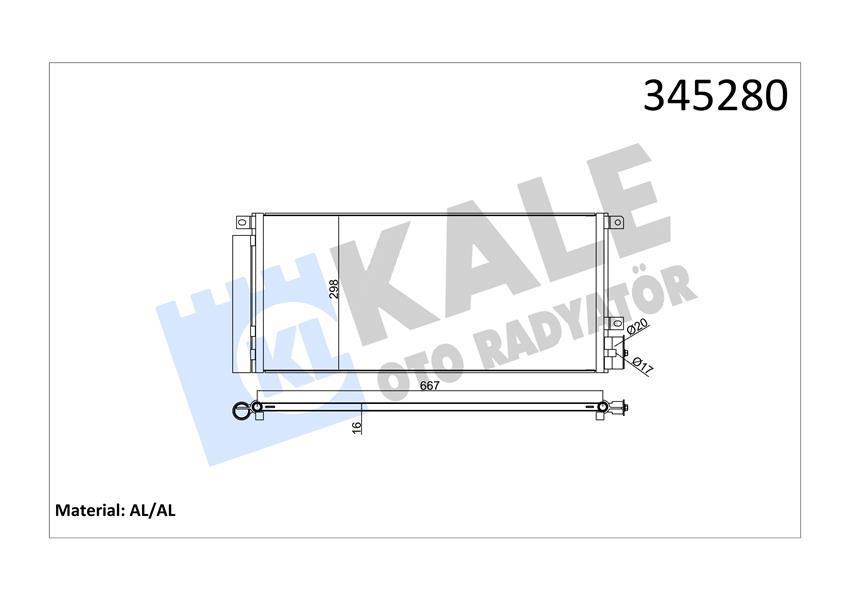 KONDENSER MOKKA - VALEO - OEM 95321793