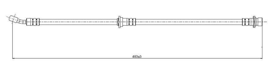FREN HORTUMU arka Prelude 2.2 i 1.6 92-. — CAVO C800695A - CAVO - OEM 46431SS0003