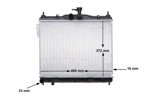 Kühlmittelkühler HYUNDAI GETZ / WORLD CAR — MAHLE CR1277000S - MAHLE
