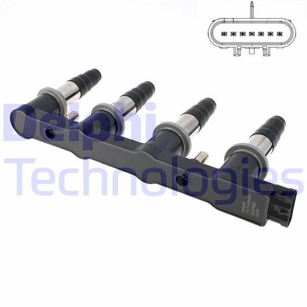 ATEŞLEME BOBİNİ CHEVROLET AVEO 1.4 06=> CRUZE 1.4-1.6-1.8 09=> KALOS 1.4 05=> LACETTI 1.4-1.6 05=> - DELPHI - OEM 96476979