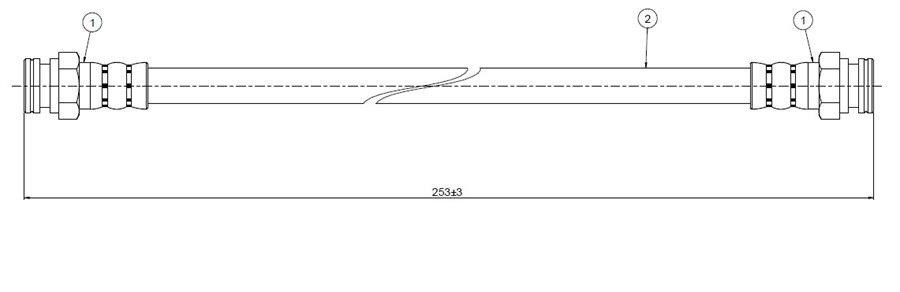 FREN HORTUMU arka Pulsar N10 79-82 - CAVO - OEM 4620189909