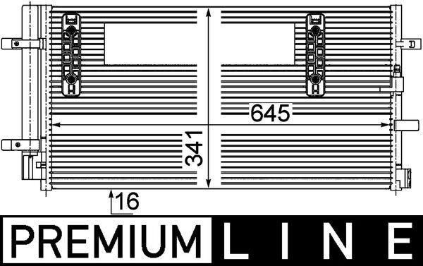 A/C-Kondensator AUDI A4 / A5 — MAHLE AC457000P - MAHLE