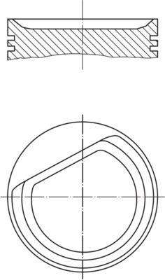 PİSTON COMPLETE (84)MM MERCEDES-BENZ - MAHLE
