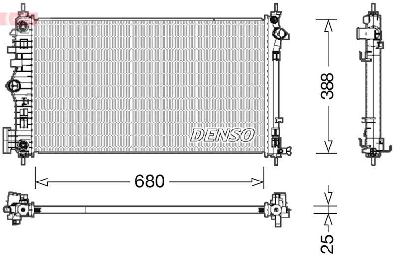 RADYATOR INSIGNIA 2.8 01 09 - VALEO - OEM 1300288