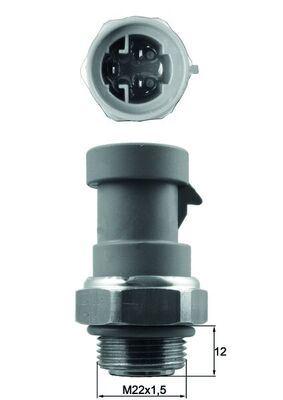 HARARET MUSURU CITROEN JUMPER FIAT BRAVA DUCATO PUNTO 176 PE - MAHLE TERMOSTAT - OEM 1264.34