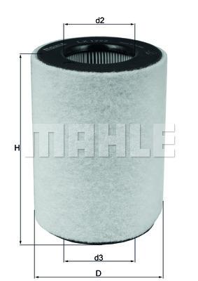 HAVA FILTRESI SMART M160 FORTWO Coupe (451) - MAHLE - OEM A1600940104