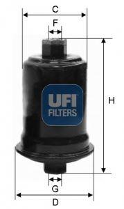 YAKIT FİLTRESİ H1 STAREX 2.4 (98-04)- SONATA 2.0-2.4-2.5 (96-01)-HILUX 2.4 (89-05) - UFI - OEM 3191134000