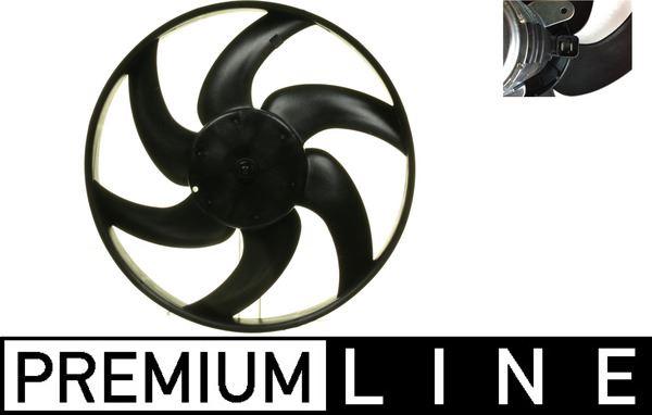 Kühlmittelkühler-/Kondensator-Lüfter PEUGEOT 406 - MAHLE