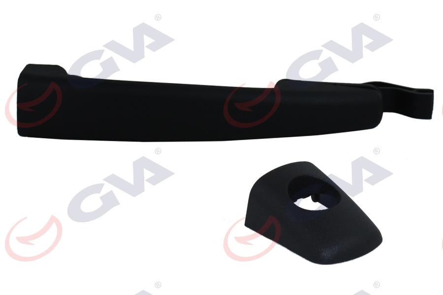 DIŞ KAPI KOLU KAPAKLI ÖN SOL SİYAH DESENLİ PARTNER-BERLINGO (08-16)-3008 207 (06-12) - GVA - OEM 9101.GE