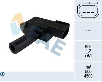 EGZOZ BASINÇ SENSÖRÜ FORD FİESTA-FOCUS-COURİER 12> 1.5-1.6 TDCİ - FAE - OEM 8C3A
