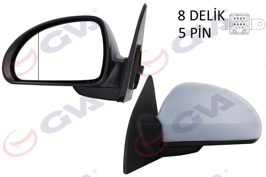 DIŞ DİKİZ AYNASI SOL CEED 07> ELEKTRİKLİ+ISITMALI+ASTARLI+ASFERİK 5 FİŞ VM-750EHPA-5DL - GVA - OEM 876101H251