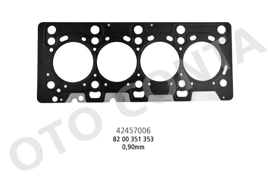 SILINDIR KAPAK CONTASI CELIK MLS 0.70 mm RENAULT MEGANE DACIA LOGAN SANDERO 1.5DCI K9K 712 714 718 724 760 792 796 K9K 706 790 750 752 - OTOCONTA - OEM 110446505R
