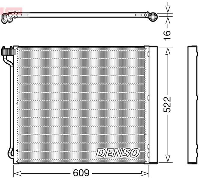 KLIMA RADYATORU BMW E70 F15 F85 E71 E72 F16 F86 - DENSO - OEM 64509239944
