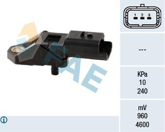 EMME MANİFOLD BASINÇ (MAP) SENSÖRÜ PEUGEOT P107-P206-P207-P307-P406-P607-P807-P2008-P3008-PARTNER-EXPERT-BIBPER CITROEN C1-C2-C2-C3-C8-BERLINGO-NEMO-JUMPY-XSARA 1.4 HDI DV4T FORD FIESTA 1.4 TDCI - FAE - OEM 1920.GH