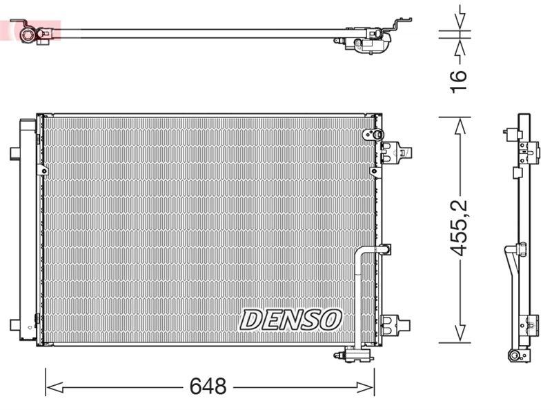 CONDENSER. AİR CONDİTİONİNG AUDI A8 (4H) (09-18) - DENSO