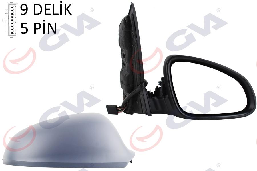 DIŞ DİKİZ AYNASI SAĞ ASTRA J 09> ELEKTRİKLİ+ISITMALI+ASTARLI+KONVEKS - GVA - OEM 1428456