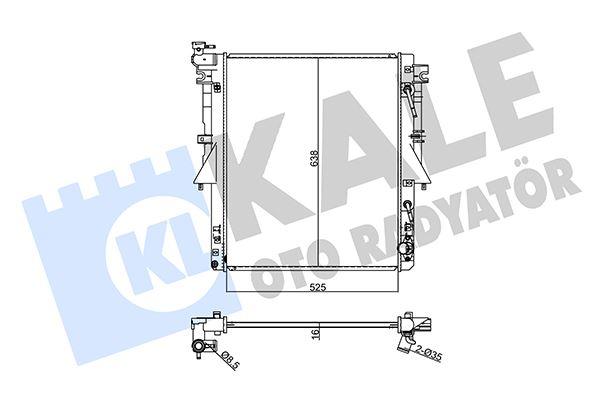 RADYATOR L200 TIRTON - FULLBACK (AT) AL PL BRZ - KALE - OEM 1350A809