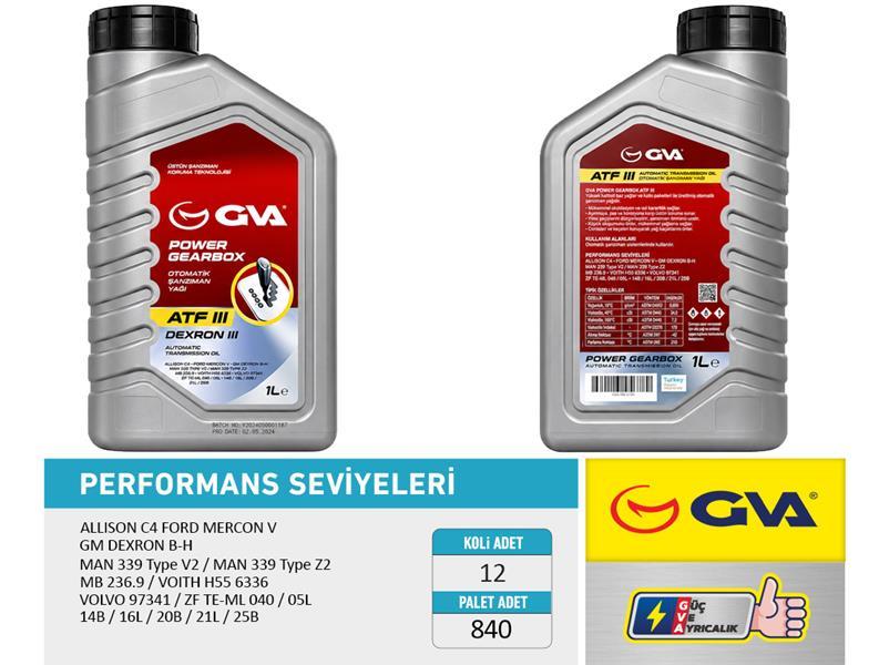 OTOMATİK ŞANZIMAN YAĞI ATF III 1 LT PLATINUM DEXRON III (KIRMIZI) - GVA - OEM 93165290