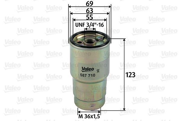 YAKIT FİLTRESİ (MAZOT) TOYOTA RAV 4 2.0 D-4D TURBODIESEL - VALEO - OEM 2339033020