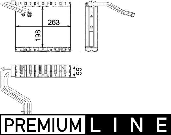 EVAPORATOR LAND ROVER DISCOVERY SPORT L550 FREELANDER L359 RANGE ROVER EVOQUE L538 - MAHLE - OEM LR009797