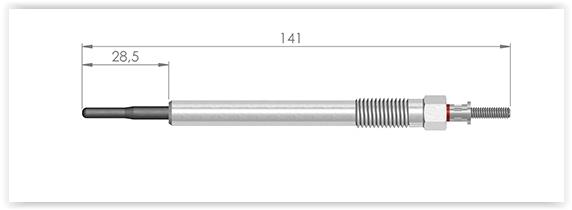 KIZDIRMA BUJİ VOLVO C30D C70D S40 S60 24D S80 2.4D D3 D5 V50 V60 XC90 XC60 XC70 İX55 3.0CRDI - ET1GERMANY - OEM 8653880