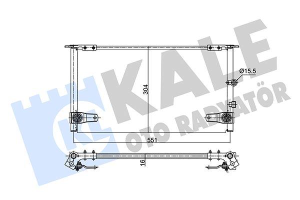 KONDENSER AL/PL/BRZ HILUX VI - KALE - OEM 8846035280