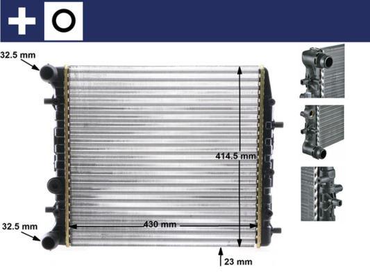 Kühlmittelkühler SKODA FABIA / VW POLO — MAHLE CR454000S - MAHLE