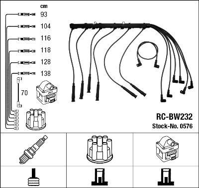 RC-BW232 ATEŞLEME KABLOSU - NGK