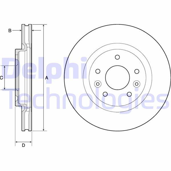 ON FREN DISKI KADJAR 15> QASHQAI II (J11) 13> X-TRAIL III 14> (TUM MOTOR TIPLERI) - DELPHI - OEM 402064EA0A