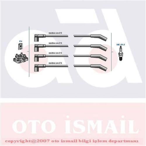 BUJİ KABLO TAKIMI FORD KA 95> 1.3 — DODUCO 7856 - DODUCO - OEM XS6F