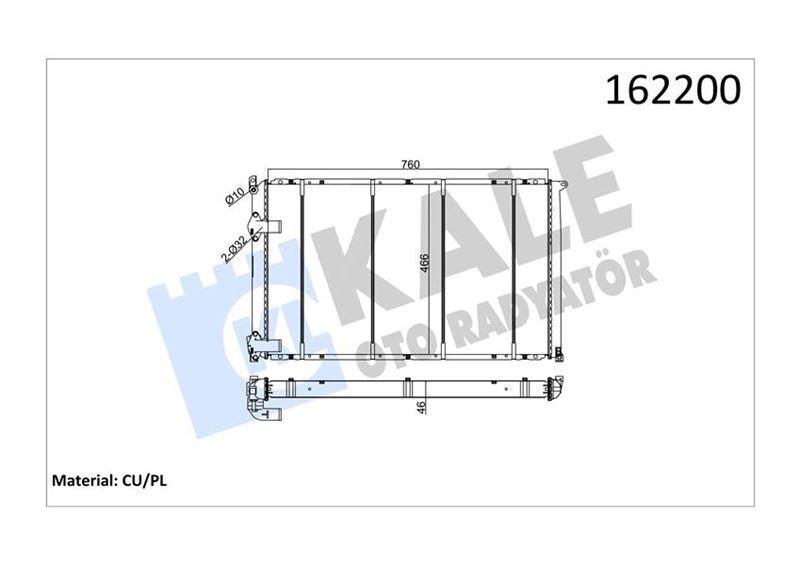 RADYATÖR MASTER II-MOVANO 2.5D (98-01) (S8U) (KLİM - KALE - OEM 7701046209