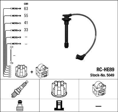 RC-HE89 ATEŞLEME KABLOSU - NGK