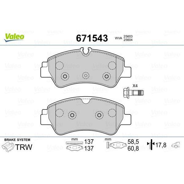ARKA BALATA FORD TOURNEO CUSTOM-TRANSIT CUSTOM 2.2 TDCI 12=> KABLOSUZ - VALEO - OEM MEBK2J2M008AA