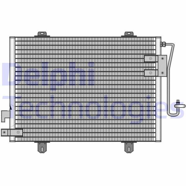 KLİMA KONDENSERİ CLIO II 1.1-1.2-1.4-1.6-1.9 16V 98=> (LB03/BBO) - DELPHI - OEM 7700414103