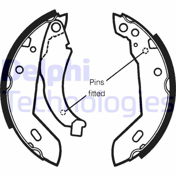 ARKA PABUÇ BALATA R9-R11-CLIO I-P205 I/II-P309 I/II - DELPHI - OEM 4241.25