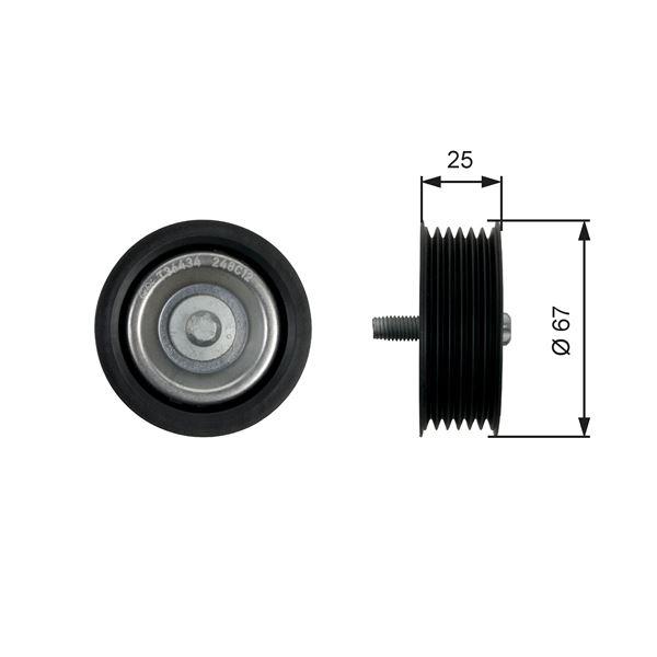 KAYIS GERGI RULMANI MERCEDES X218 C218 W212 W221 W166 W463 C292 KANALLI - GATES - OEM A2782020519