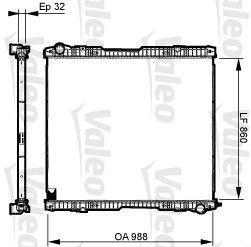 RADYATÖR RVI ÇERÇEVESİZ W-O FRAME SCANIA P-G-R-T - VALEO - OEM 1527653