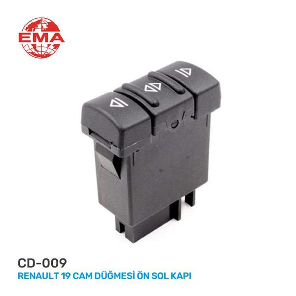 CAM AÇMA ANAHTARI SOL RENAULT 19 - MASTER (TEKLİ) - EMA - OEM 7700817339