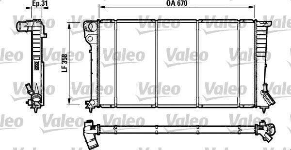 RADYATOR BERLINGO — VALEO VAL-732577 - VALEO - OEM 1331-CW