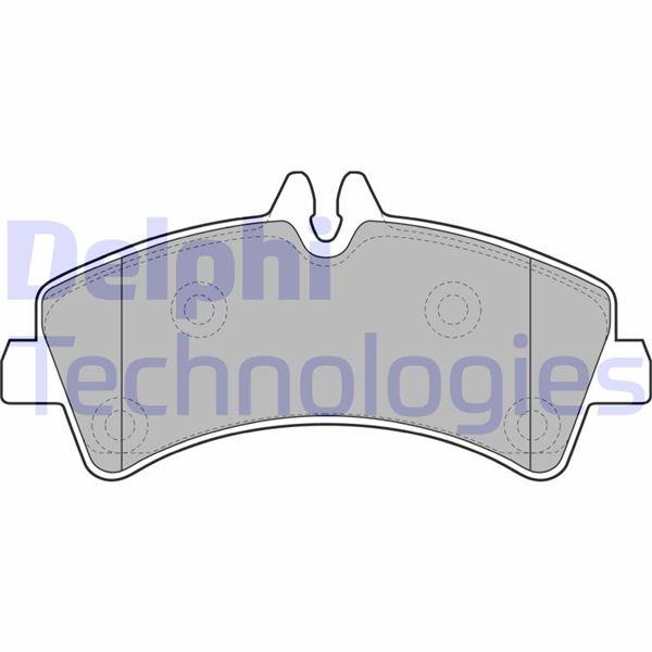 FREN BALATASI ARKA MERCEDES SPRINTER B906 . VW CRAFTER 30-35-50 CIFT TEKER - DELPHI - OEM A0044208120